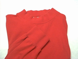 Red Mock T-neck