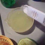 Adding the Salt to the Lime Salt and Lime